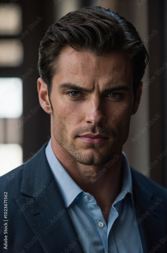 A tall muscular man with a commanding presence in a formal outfit stands confidently in a well-lit urban setting during daylight. A tall muscular man with a commanding presence in a formal outfit stands confidently in a well-lit urban setting during daylight.