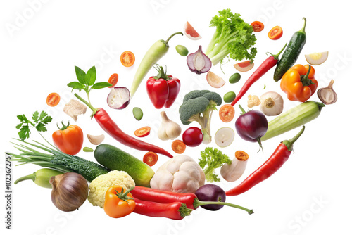 Wallpaper Mural Falling vegetables png Torontodigital.ca