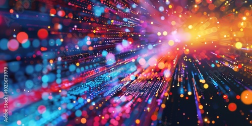 Wallpaper Mural Marketing data on a vivid abstract setting. Torontodigital.ca