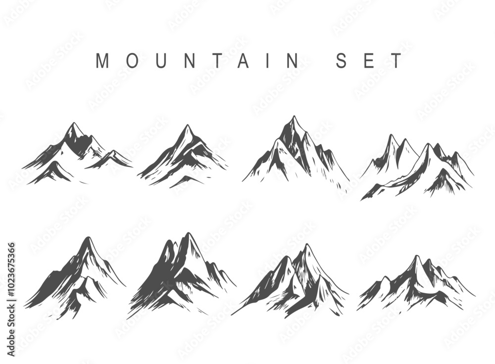 Berge Mountain Set Gebirge Natur