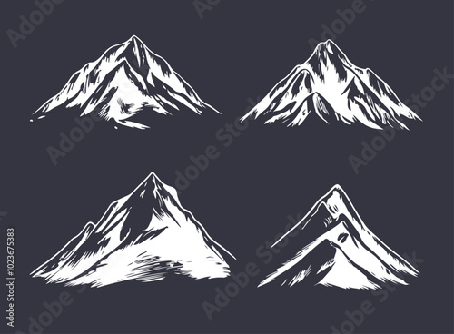 Mountains Berge Mountain Set Gebirge Natur