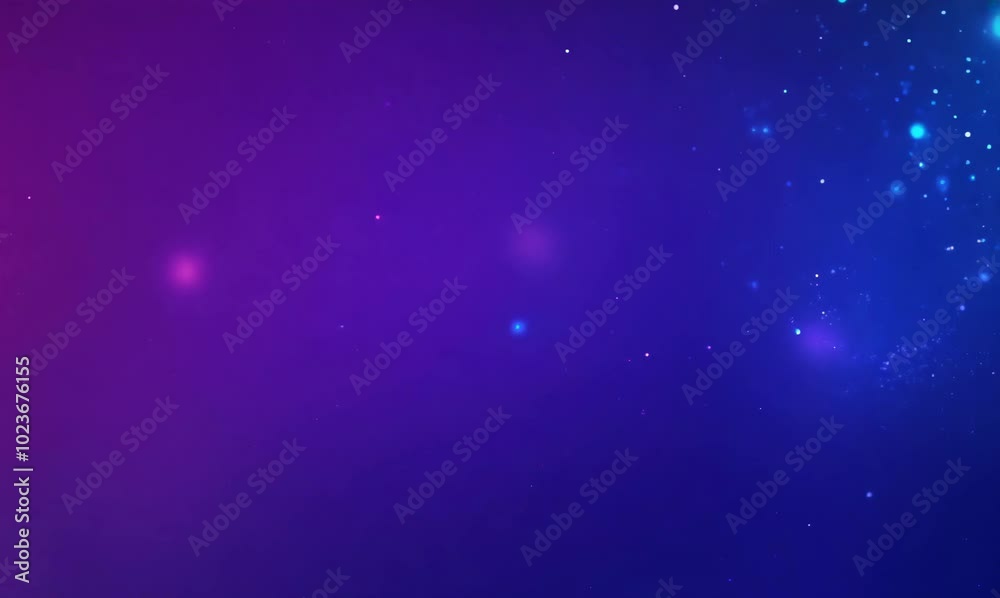 Abstract Purple and Blue Gradient Background with Glowing Particles Abstract Purple and Blue Gradient Background with Glowing Particles
