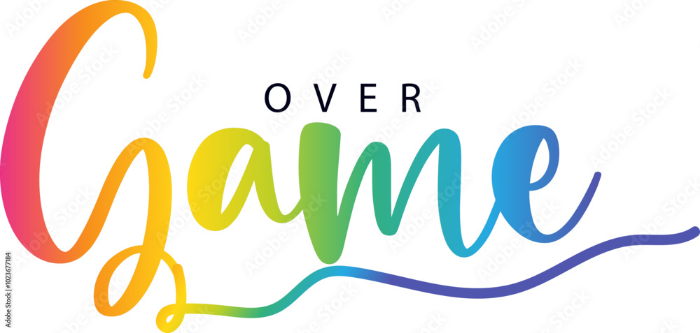 game over, game over gradient text, Game over background game over, game over gradient text, Game over background