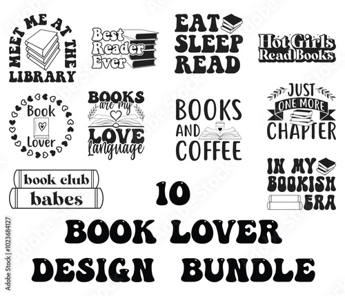Reading Books svg design bundle, Typography t shirt design svg