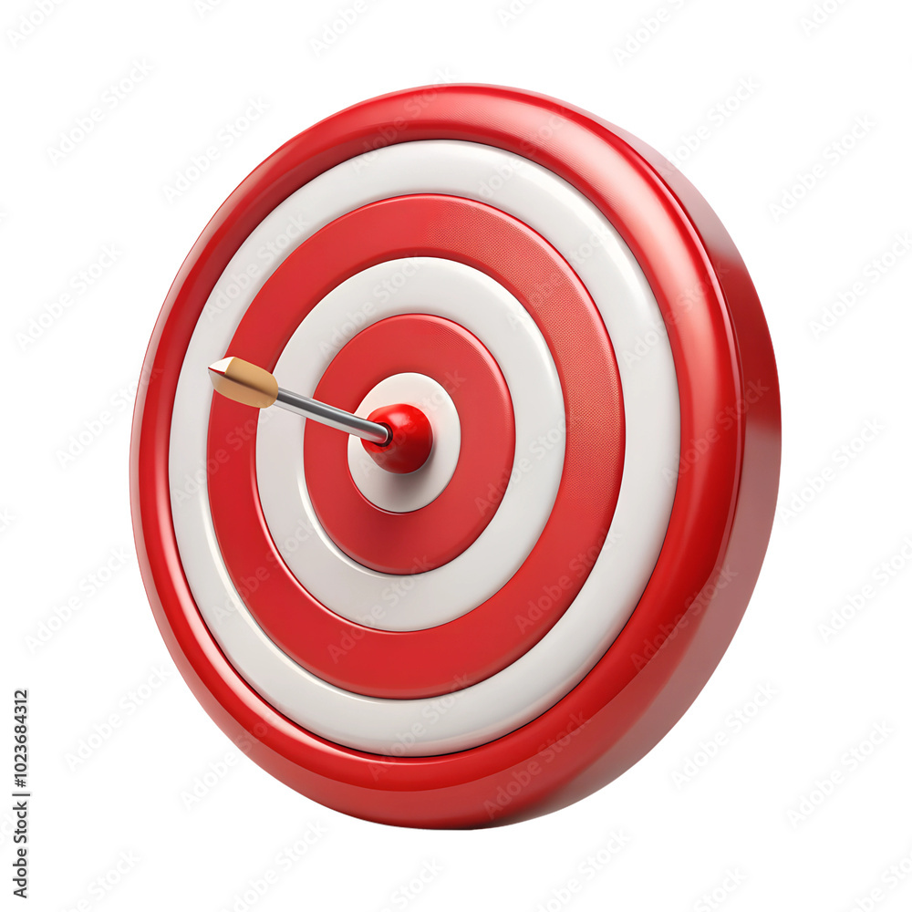 3d Target goal bullseye icon isolated on transparent and white background. 3d Target goal bullseye icon isolated on transparent and white background.