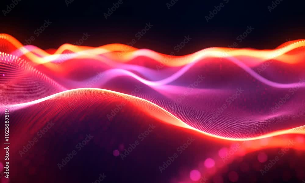 Abstract Red and Pink Wave Abstract Red and Pink Wave