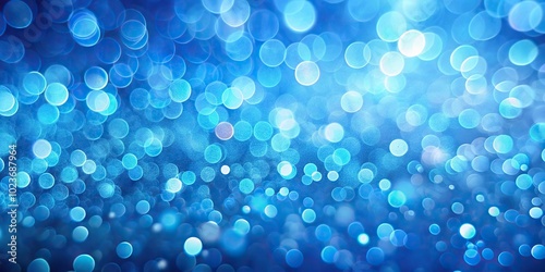 Abstract blue background with bokeh effect