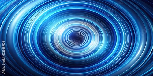 Abstract blue rings and vortex wallpaper