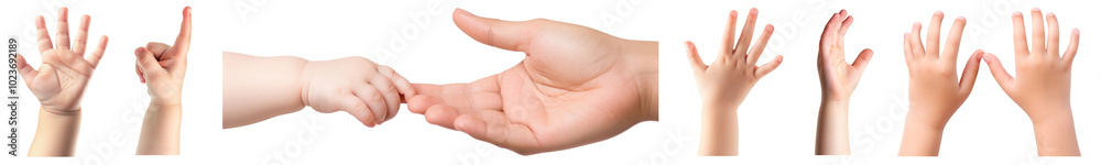 Toddler hand png cut out element set Toddler hand png cut out element set