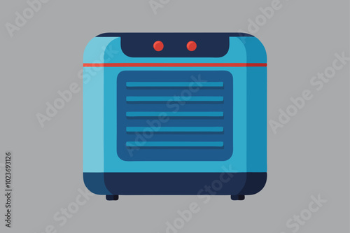 Home appliance, dehumidifier vector art illustration.