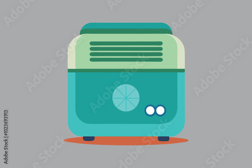 Home appliance, dehumidifier vector art illustration.