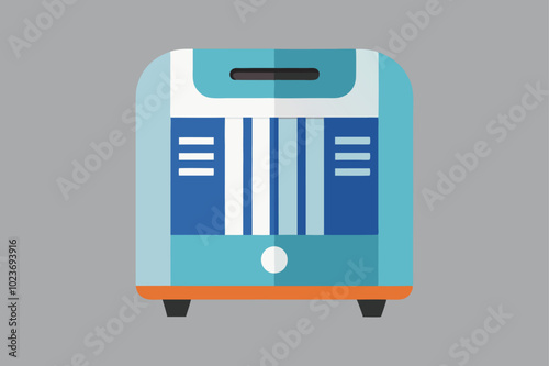 Home appliance, dehumidifier vector art illustration.