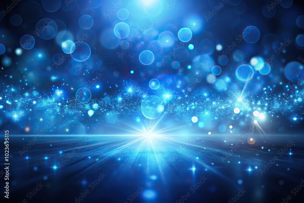 Abstract dark blue and light blue background with glowing elements Abstract dark blue and light blue background with glowing elements