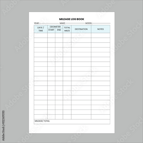 mileage log book