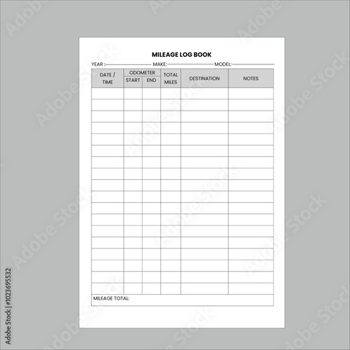 mileage log book
