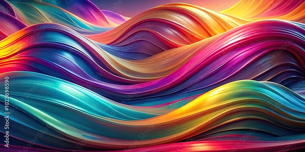 Abstract fluid gradient wavy colorful dynamic ethereal background wallpaper with depth of field Abstract fluid gradient wavy colorful dynamic ethereal background wallpaper with depth of field