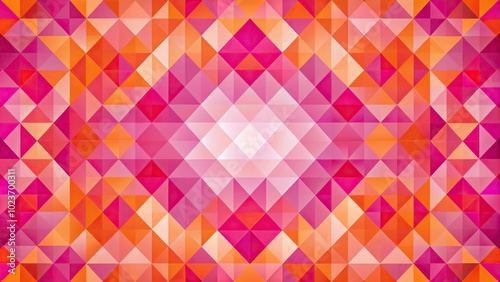 Abstract geometric pattern in pink and orange