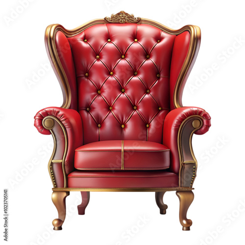 Armchair red royal