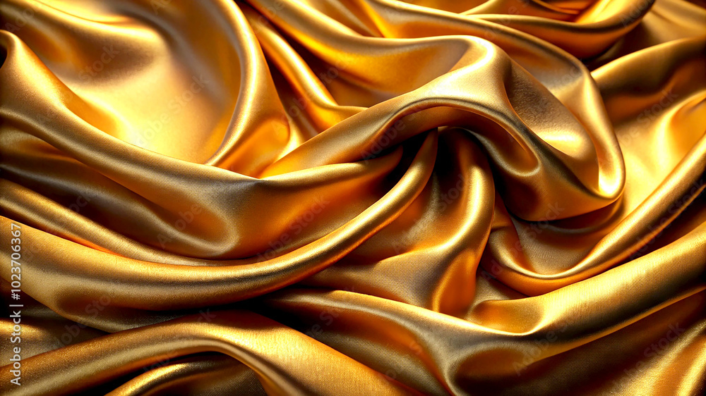 Elegant Dark Gold Concrete Wall Texture, A Smooth Painted Design Background for Luxurious and Modern Interior Decor