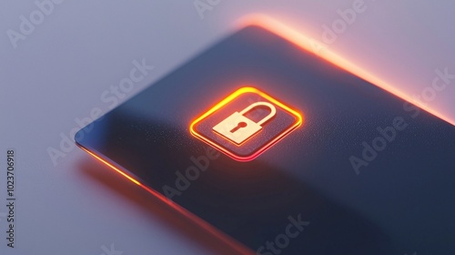 Close-Up of a Simple Minimalist Credit Card on a Clean Surface