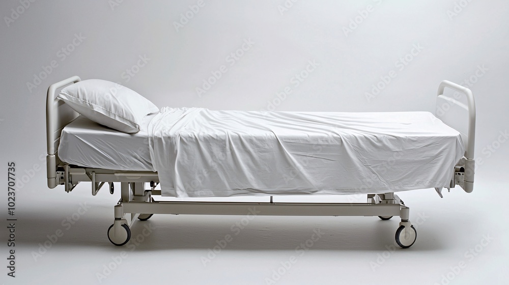 Hospital Bed with Clean Sheets Hospital Bed with Clean Sheets