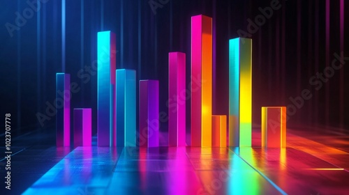 Vibrant Colorful Data Visualization in Modern Style