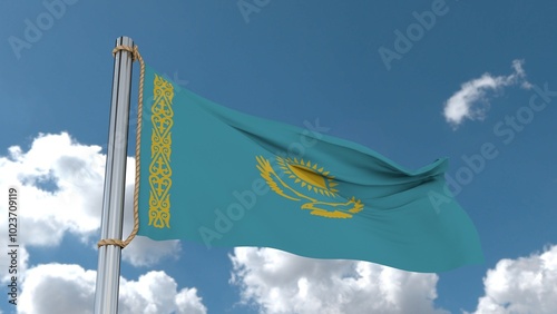 kazakhstan flag