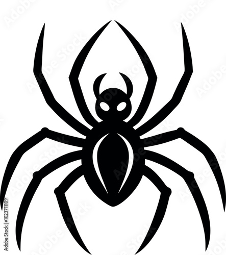 Halloween Spider Silhouette vector