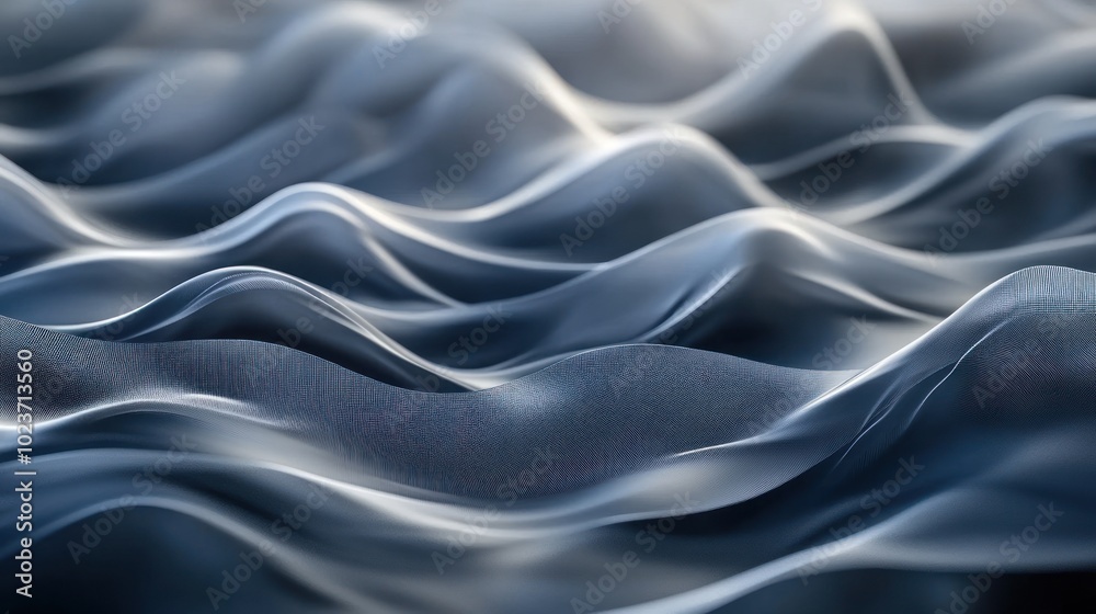 Obraz premium Abstract Wavy Pattern with Subtle Grid Texture