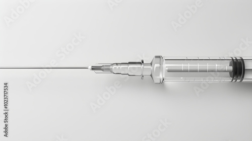 Sterile Medical IV Needle Displayed In Conducive Environment for Safe and Effective Intravenous Therapy photo