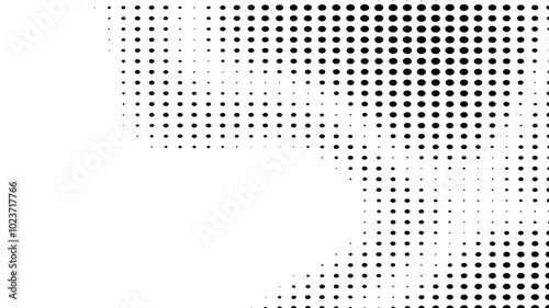 Black and white halftone background animation 