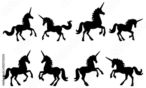 unicorn silhouettes