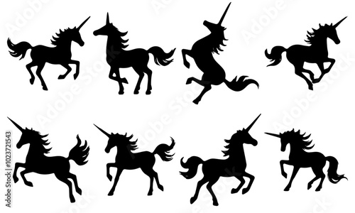 unicorn silhouettes