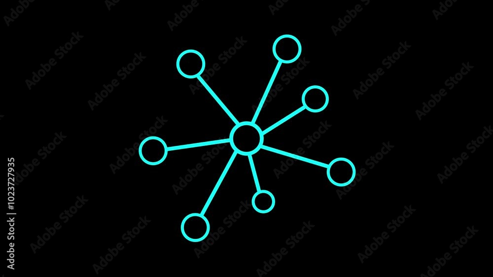 Business, Technology, Internet and network concept animated on black background. Business, Technology, Internet and network concept animated on black background.