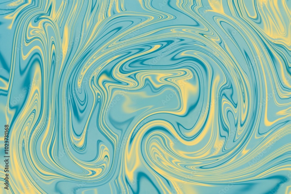 Blue and yellow abstract marbled background Blue and yellow abstract marbled background