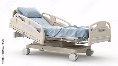 Hospital Bed with Adjustable Features