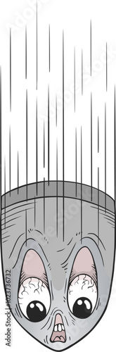 Design of bomb with face falling draw