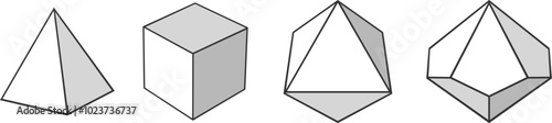 Design of geometric figures set
