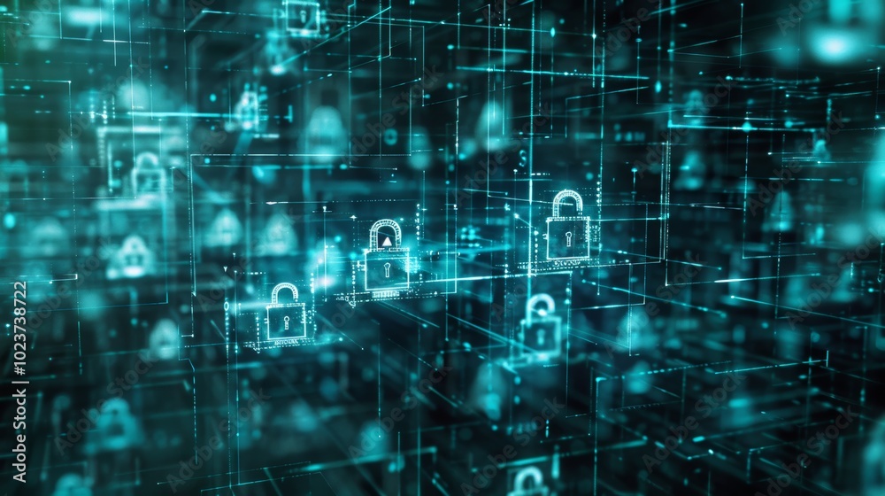 Conceptual depiction of digital protection measures. Conceptual depiction of digital protection measures.