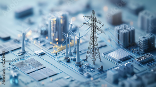 Self-Sustaining Energy Grid in a Digital Environment Model
