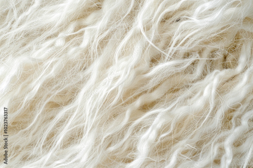 Fototapeta premium abstract background macro image white wool of goat hair