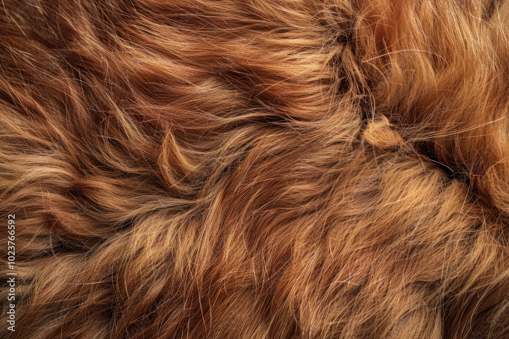 Naklejka premium fur texture Closeup Macro Brown Goat Hair texture background