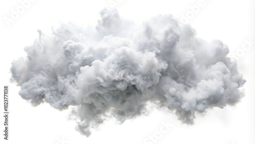 Minimalist abstract smoke or fog background with white color clouds