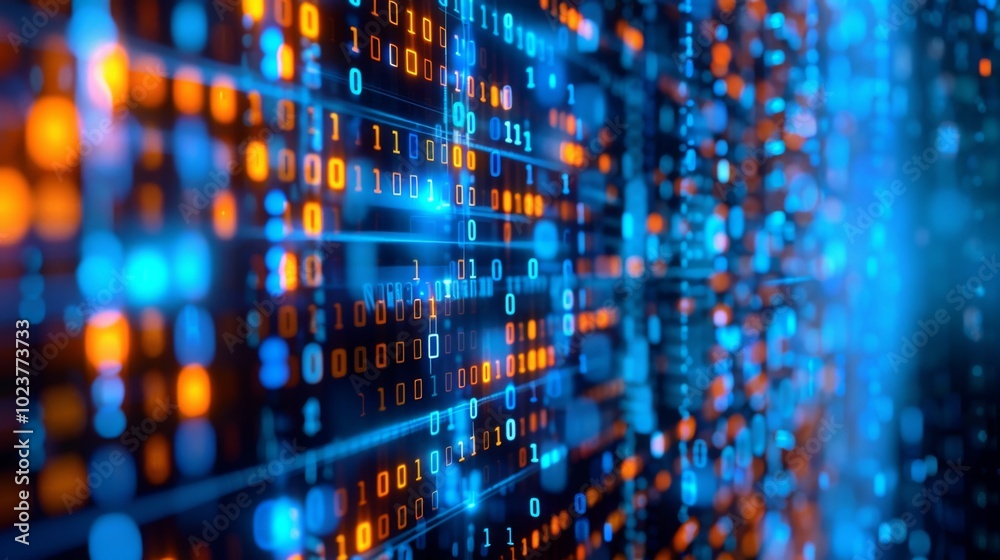 Binary code constructs a secure fortress for safeguarding digital assets. Binary code constructs a secure fortress for safeguarding digital assets.