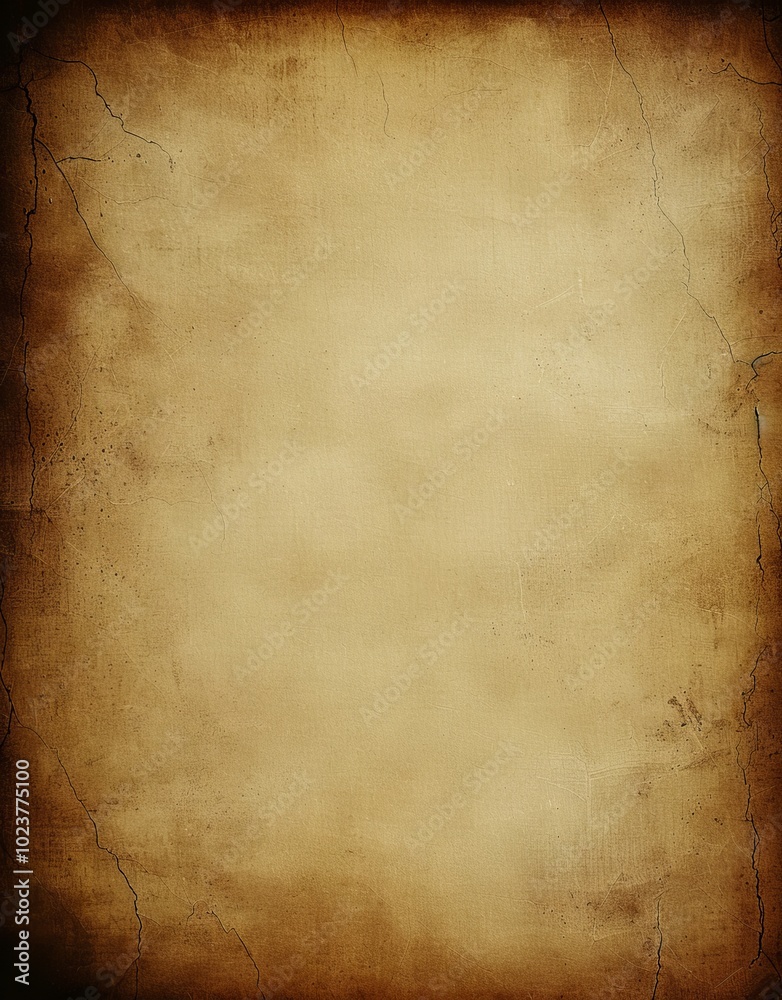 Naklejka premium A weathered empty page offering space for text or copy.