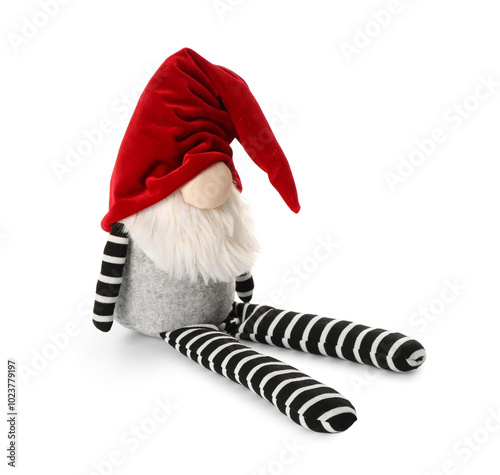 Christmas gnome isolated on...