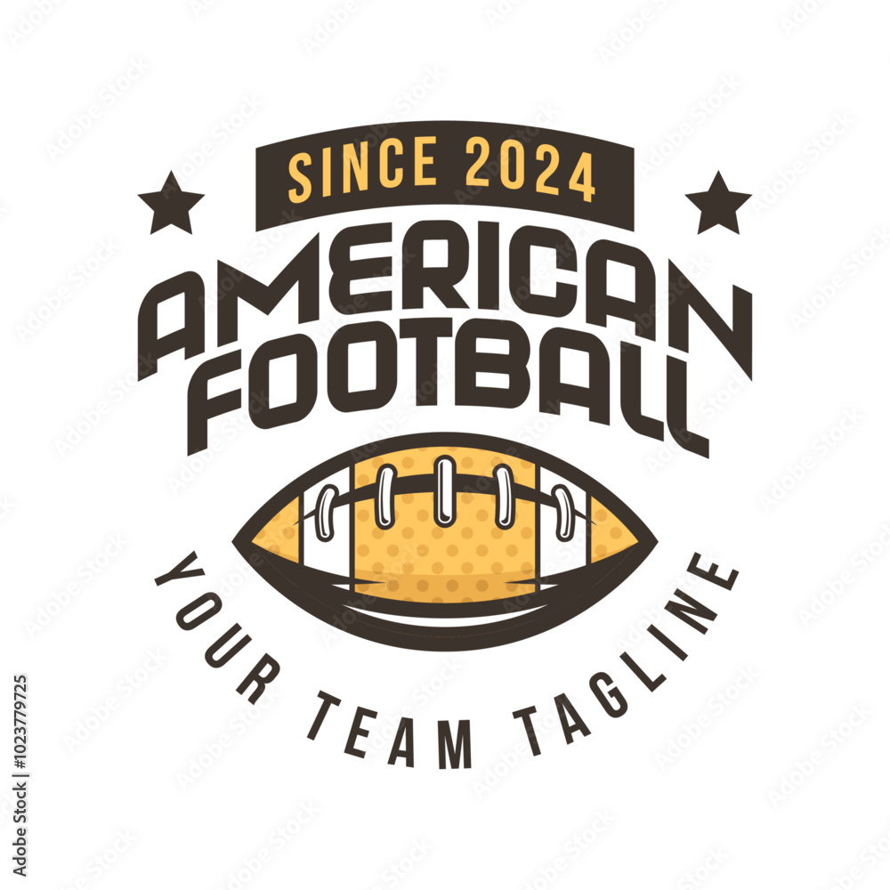 Obraz premium American football logo badges vector. Football logos collection. American football league labels, emblems and design elements