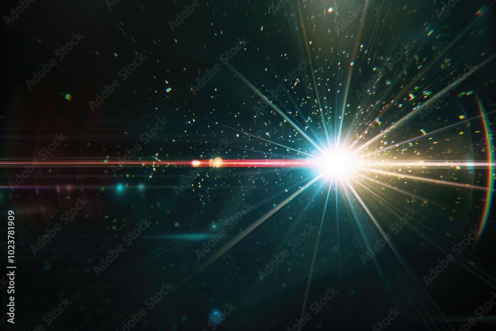 digital lens flare in black background digital lens flare in black background