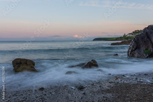 sunset over the sea