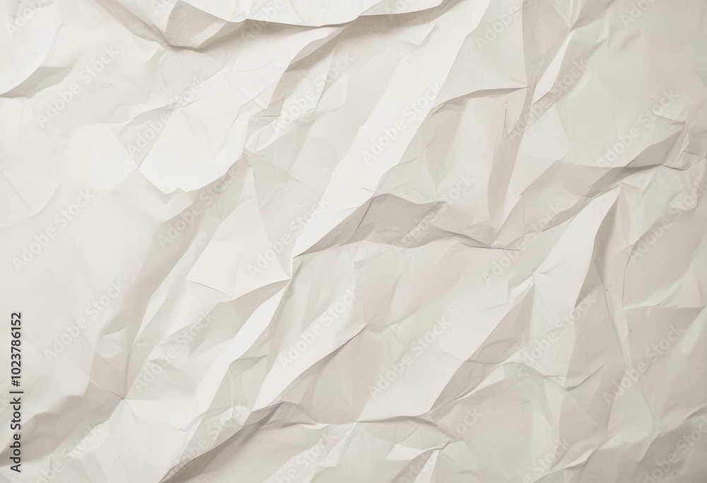 Crumpled White Paper Texture for Backgrounds and Designs Crumpled White Paper Texture for Backgrounds and Designs